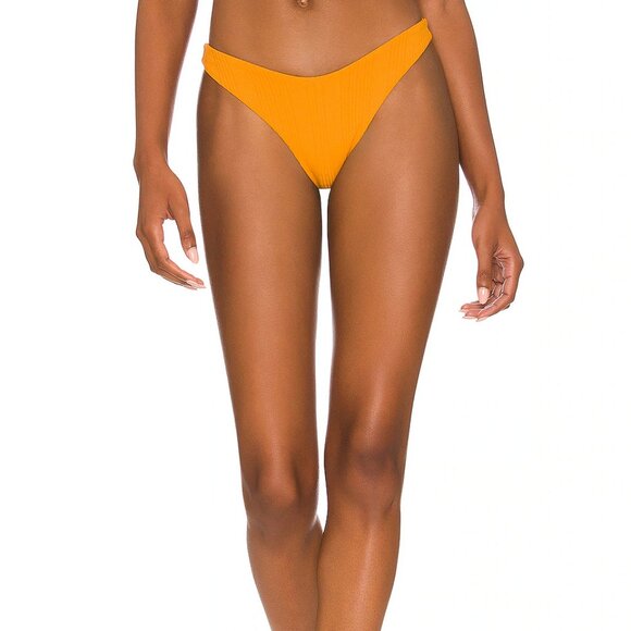 L*SPACE Cabana Bikini Bottom | Size S | NWT | Ink Gold Bitsy Cut - Picture 4 of 4